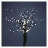 LED VEJA Z BISERI, 60 CM, 3X AA, NOTRANJA, TOPLA BELA, ČASOVNIK
