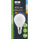 LED ŽARNICA E14 CASAYA ZATEM. KAPLJ. P45 4.5W 470LM 2700K MAT