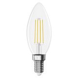 LED ŽARNICA E14 EMOS FLM CANDLE 3.4W 470LM WW