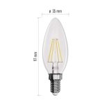 LED ŽARNICA E14 EMOS FLM CANDLE 3.4W WW