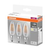 LED ŽARNICA E14 RETROFIT BASE CLB40 4W/827 CL 220-240V FILAMENT PAK/3