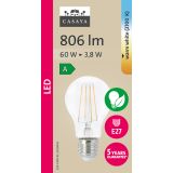 LED ŽARNICA E27 CASAYA KLASIČNA A60 3.8W 806LM 2700K