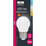 LED ŽARNICA E27 CASAYA MAT KAPLJIČASTA P45 4.5W 470LM 2700K