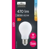 LED ŽARNICA E27 CASAYA MAT KLASIČNA A60 4.5W 470LM 2700K