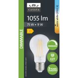 LED ŽARNICA E27 CASAYA ZATEM. KLAS. A60 9W 1055LM 2700K