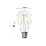 LED ŽARNICA E27 EMOS FLM A60 5.9W 806LM NW