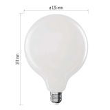 LED ŽARNICA E27 EMOS FLM G125 GLOBE 18W WW