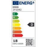 LED ŽARNICA E27 EMOS FLM G125 GLOBE 18W WW