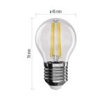 LED ŽARNICA E27 EMOS FLM MINI GL 3.4W NW