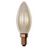 LED ŽARNICA VINTAGE CANDLE / E14 / 2,5 W (20 W) / 225 LM / TOPLO BEL