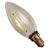 LED ŽARNICA VINTAGE CANDLE / E14 / 2,5 W (20 W) / 225 LM / TOPLO BEL