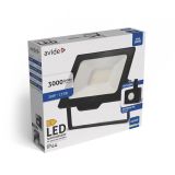 LED ZUNANJI REFLEKTOR AVIDE 30W 6400K 3000LM SENZOR HLADNO BELA