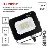 LED ZUNANJI REFLEKTOR EMOS SIMPO 10W 1000LM IP65 NW