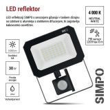 LED ZUNANJI REFLEKTOR EMOS SIMPO 30W 3000LM IP44 NW SENZOR