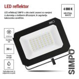 LED ZUNANJI REFLEKTOR EMOS SIMPO 30W 3000LM IP65 NW