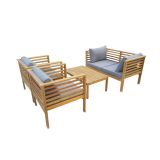 LESENA VRTNA GARNITURA MQ MILANO 4-DELNA, AKACIJA