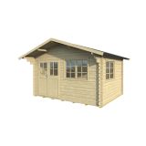 LESENA VRTNA HIŠKA GARTENPRO 380X300 CM, DEB. 44 MM NEBRASKA 1