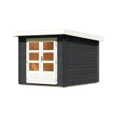 LESENA VRTNA HIŠKA KARIBU BASTRUP 4 ZEMELJSKO SIVA  237X297X222