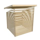 LESENA VRTNA HIŠKA KARIBU BASTRUP 7 3.57X2.2X2.97 LES 28MM