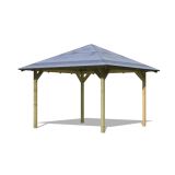 LESEN VRTNI PAVILJON KARIBU CORDOBA + OGRAJA IN TLA 357X357