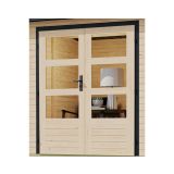 LESENA VRTNA HIŠKA KARIBU JUPITER A+ PODALJŠEK STREHE 2.35M, SIVA