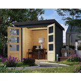 LESENA VRTNA HIŠKA KARIBU JUPITER C 209X214X218 ANTRACIT