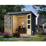 LESENA VRTNA HIŠKA KARIBU JUPITER C 209X214X218 SIVA