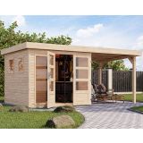 LESENA VRTNA HIŠKA KARIBU LAHAR 3.5+ PODALJŠEK STREHE ŠIRINE 2.40 M