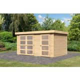 LESENA VRTNA HIŠKA KARIBU MÜHLENTRUP 2 212X404X272 BARVA LESA