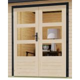 LESENA VRTNA HIŠKA KARIBU PLUTO A 220X271X271, BELA