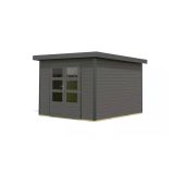 LESENA VRTNA HIŠKA KARIBU PLUTO B 220X271X271, ANTRACIT