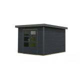 LESENA VRTNA HIŠKA KARIBU PLUTO C 220X271X271, ANTRACIT