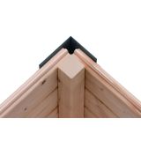 LESENA VRTNA HIŠKA KARIBU PLUTO D 220X271X271, ANTRACIT