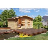 LESENA VRTNA HIŠKA KARIBU RADUR 1 400X310X251 LES 28MM