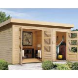 LESENA VRTNA HIŠKA KARIBU SCHÖNBUCH 1 227X366X246 BARVA LESA