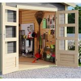 LESENA VRTNA HIŠKA KARIBU THERES 3 242X244X244, SIVA