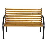 LESENA VRTNA KLOP LESLI WOODSTOCK 120 CM ČRNA