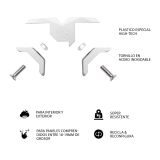 KONEKTOR X ZA POVEZAVO 3 LESNIH PLOŠČ PLAYWOOD BEL