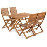 LESENI STOL FIELDMANN FDZN 4012-T, 49X59X94 CM ZLOŽLJIV, AKACIJA 2 STOLA