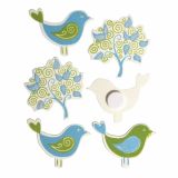 LESENI USTVARJAL. DODATKI RAYHER LESENI OKRASKI PTIČKI IN DREVESA