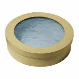 LESENI USTVARJAL. DODATKI RAYHER ŠKATLA IZ PAP.MASE IZREZ 15 CM O, VIŠINA 4 CM