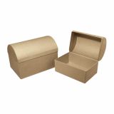 LESENI USTVARJAL. DODATKI RAYHER ŠKATLA IZ PAPIRNE MASE SKRINJA, 18X12X 12.5 CM