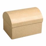 LESENI USTVARJAL. DODATKI RAYHER ŠKATLA IZ PAPIRNE MASE SKRINJA, 6X4X4 CM