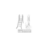 LESTEV ZA BAZEN PLANET POOL LESTEV NERJAVEČA 5X1 STOPNIC, V150/40CM