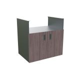 LETNA KUHINJA BELLANO BOLOGNA AMERIŠKI OREH 3600X634X935 PULT PORCELAN