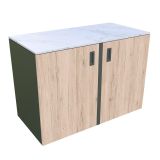 LETNA KUHINJA BELLANO FLORENCE HRAST RUSTIK L 3070/2168X634X935 PULT PORCELAN