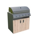 LETNA KUHINJA BELLANO FLORENCE HRAST RUSTIK L 3070/2168X634X950 PULT GRANIT