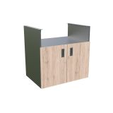 LETNA KUHINJA BELLANO FLORENCE HRAST RUSTIK L 3070/2168X634X950 PULT GRANIT