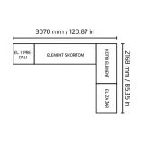 LETNA KUHINJA BELLANO FLORENCE HRAST RUSTIK L 3070/2168X634X950 PULT GRANIT
