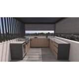 LETNA KUHINJA BELLANO NAPOLI HRAST RUSTIK 2804/3068X634X935 PULT PORCELAN